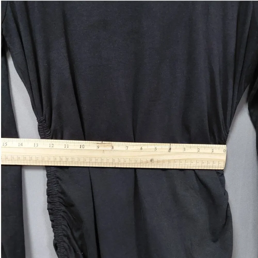 Michael Kors Gold Gray Ruched Side Drawstring Dress Women See Measurements